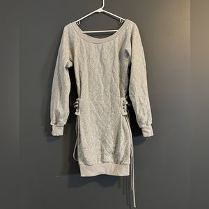 AKIRA Sweatshirt Dress with Rhinestones Size Small